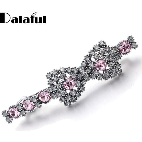 Chic Fashion Rhinestones Bowknot Barrettes for Women Korean Hairpins Accessory Hair Clips New Arrival Headwear Girl Gift F170