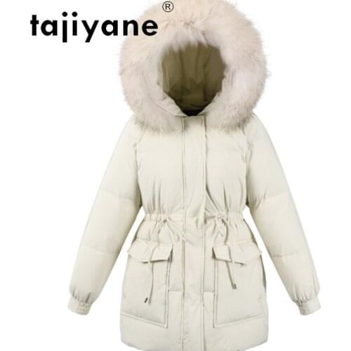 Winter Warm Coats Women Raccoon Fur Collar Puffer Jackets Famale Hooded Pink Coat Woman Casual Outerwear Casaco Feminino SQQ267