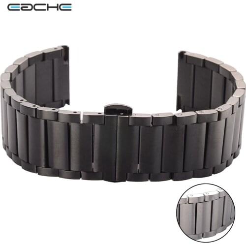 22mm 20mm For Moto 360 Generation 2 Stainless Steel Watch Bracelet Watchband With Butterfly Folded Buckle Deployment