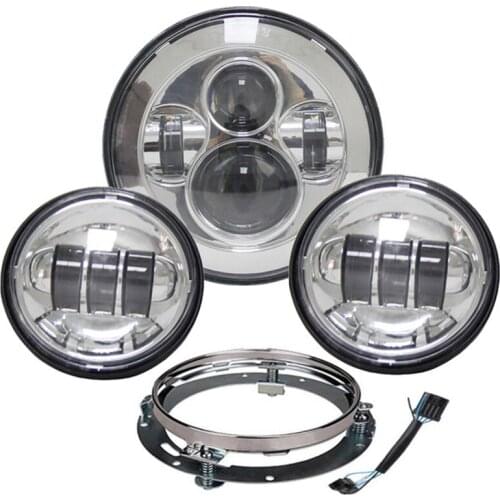7 Inch Headlight Motorcycle Parts 7" LED Motor Headlight 4.5" 4 1/2 Inch Passing Lights For Har-ley Heritage Softail Classic