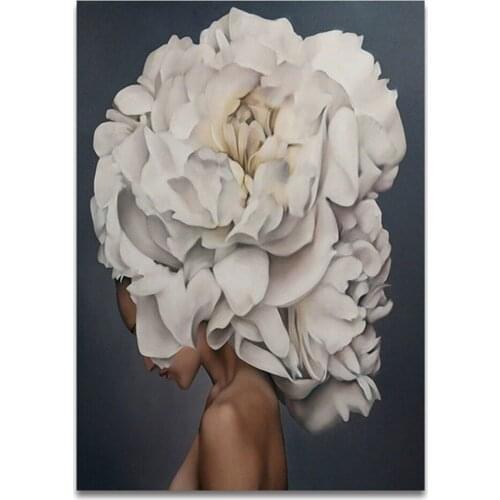 Abstract Flower Women Sexy Lady Printed Canvas 11CT Cross-Stitch Set DIY Embroidery DMC Threads Needlework Handmade Sales