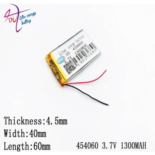 Tablet PC battery capacity 454050 3.7V 1300MAH Universal Li-ion for tablet pc Mp3 MP4 MP5 GPS mobile bluetooth