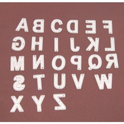 Alphabet Letter Metal Cutting Dies Frames Card Die Cutter Stencil DIY Scrapbook Paper Photo Craft Template Dies Greeting Card
