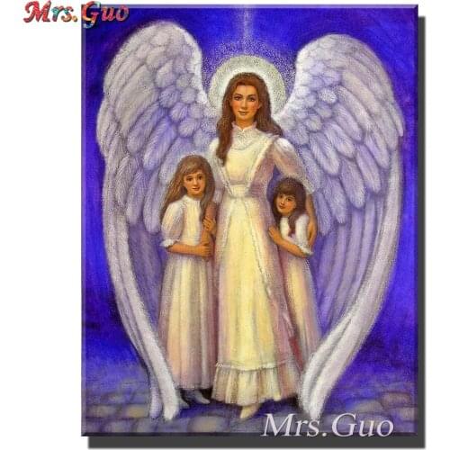 Diamond Embroidery 5D DIY Diamond Painting Guardian Angel Full Square Drill Mosaic Religions Painting Cross Stitch Decoration