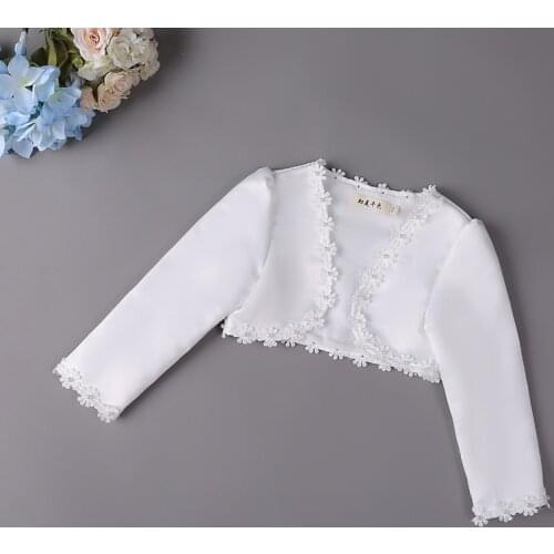 New Fashion Baby Girls Bolero Children Lace Hollow Out Short Jacket Kids Wedding Party Coat Cape