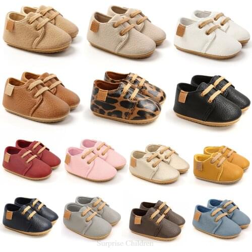 New Spring/Autumn Children Leather Shoes Retro Style British Shoes Kid Soft Leather Non-slip Home Soft Bottom Toddler Dress Shoe