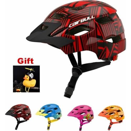 Cairbull Children Bicycle Helmet with Taillight Safe Balance Bike Cycling Helmet Ultralight Sports Kids Boys Skate MTB Helmets