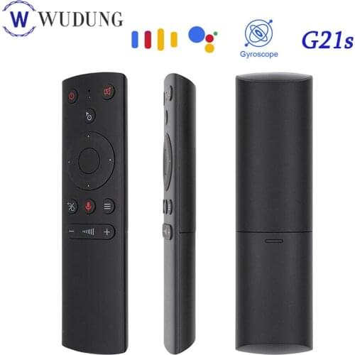 G21S Voice Control learning Wireless Air mouse Gyro Mic IR Remote control Smart remote for Android tv box X96Q