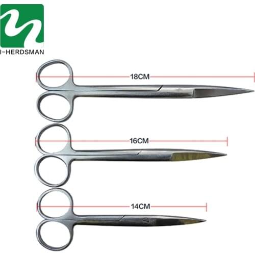 Pet Cattle Sheep Pig Chicken farmtool Stainless Steel hv3n Surgical scissors Surgery Anatomy Surgical Scissors Surgical Tool Kit