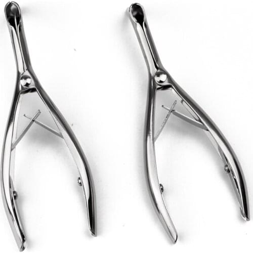 Medical Nose Mirror Ear Canal Dilator Nasal Endoscope Speculum Lens Nostril Pliers Dilatator Rhinoscope Expansion Forceps 304SUS