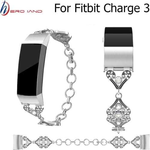Metal Strap Band For Fitbit Charge 3 Band Strap Replacement Wrist Bracelet Stainless Steel for Fitbit Charge 4 Smart Watch Strap