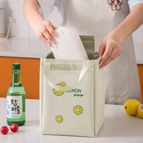 Multicolor Bags Cooler Lunch Bag Fashion Cute Women Waterpr Hand Pack thermal breakfast box portable picnic travel Can Do Logo