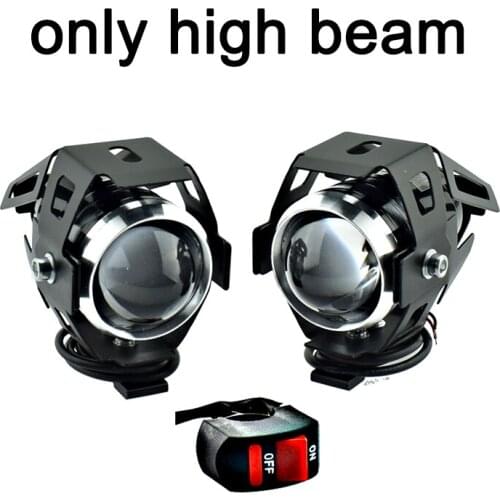 Motorcycle headlights U5 LED only high beam motorbike fog lights work lamp auxiliary lights work lamp moto spotlights headlamp