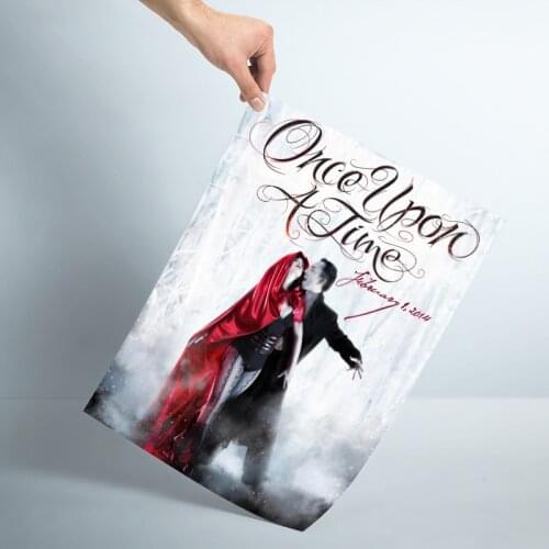 Custom Once Upon A Time Poster Wall For Living Room Art Poster Decoration Silk Fabric Bright Smooth No Frame Morden Print Wall