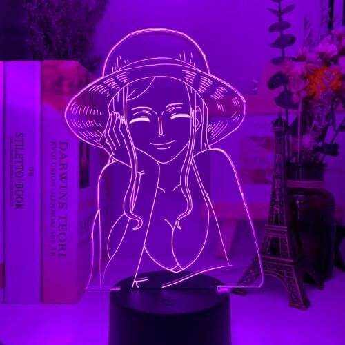 3D Figure Night Lights 7 Color Changing Anime Remote and Touch Control LED Table Desk Lamp Bedroom Decoration Kids Gifts