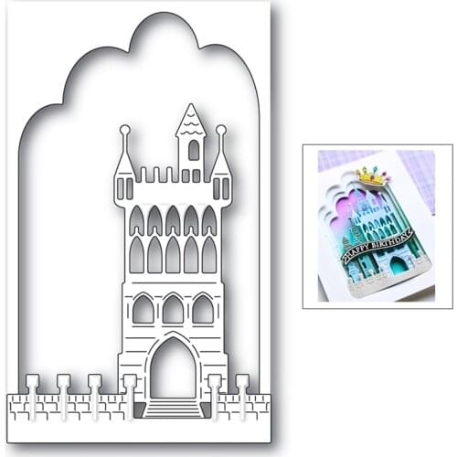 New Castle Frame Metal Cutting Dies Series 2021 for DIY Birthday Celebration Card Paper Photo Album Making Decorative No Stamps