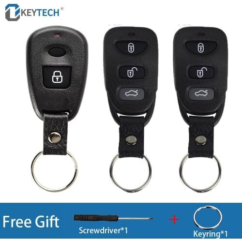 OkeyTech 1/2/3Button Replacement Car Remote Key Case Shell Fob For Hyundai Kia Elantra Tucson Sonata Santa FE Carens Blank Cover