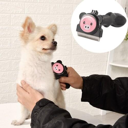 Combs Dog Hair Remover Cat Brush Grooming Tools Cute Cartoon Panda Clipper Attachment Trimmer Combs For Cat Pet Supply