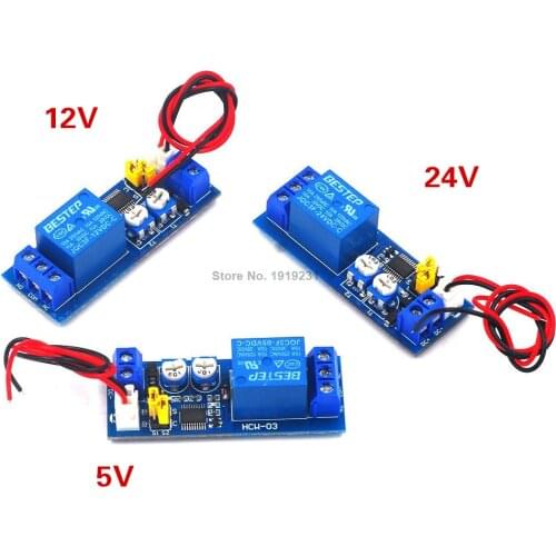 DC 5V 12V 24V Infinite Cycle Delay Timing Time Relay Timer Control ON-OFF Loop Switch Module Double Adjustable 0~120 minutes