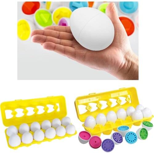 Montessori Matching Eggs Sorter Matching Egg Early Education Toys Puzzle