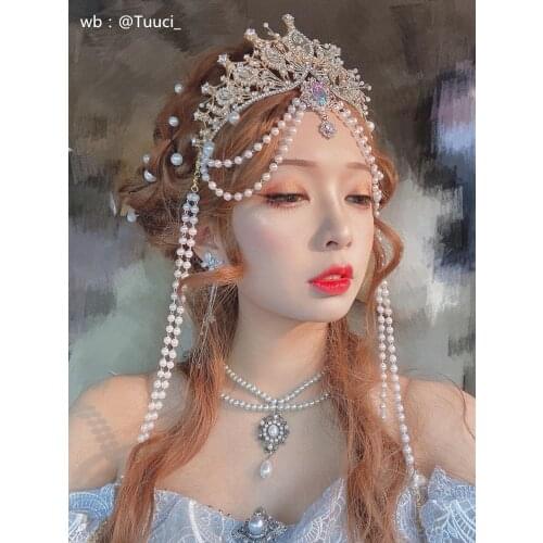 TOPQUEEN HP334 Wedding Crown for Bride Luxurious Billowing Crown Rhinestones Crystal Bridal Jewelry Engagement Hair Accessories