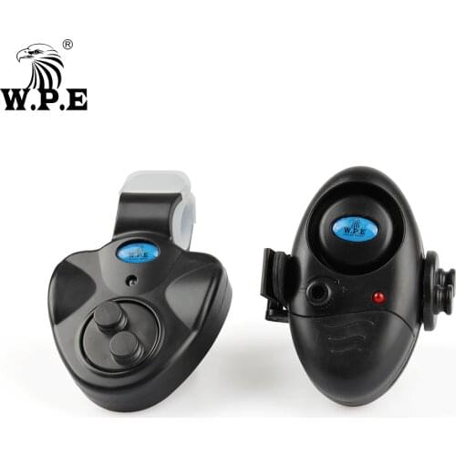 W.P.E Fishing Alarm 1pcs Electronic Buzzer LED Light Fishing Bait Alarm on Fishing Rod Carp Fishing Bell Accessories Tackle