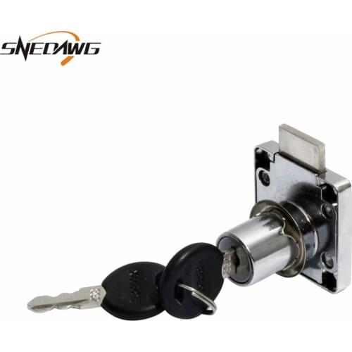 138-26A Zinc Alloy Cabinet Drawer Lock 40x38mm Cupboard Lock Fit 26mm Door Safety Silver Cabinet Lock for Drawer Wardrobe