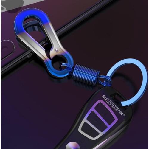 1PC Creative Car Auto Keychain Titanium Metal Key Chain Wonderful Car Keychain Keyring
