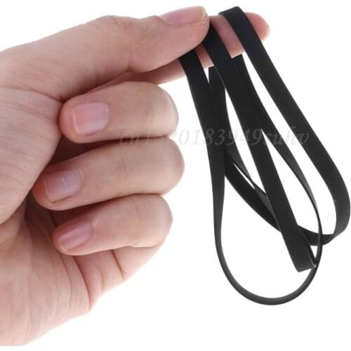 2PcsWidth 6-10mm Wide Turntable Rubber Belt Replacement Flat Drive Belt for Vinyl Record Player 110-136mm Diameter