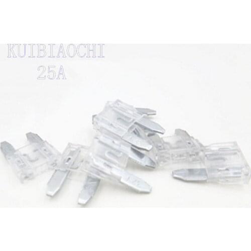 50pcs/lot 25A MINI Car Fuse Auto Car Truck ATC Mini Blade Trumpet Car Fuses 25A AMP Wire Set P5