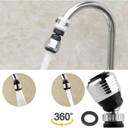 360 Rotatable Bent Water Saving Tap Aerator Diffuser Faucet Nozzle Filter Water Filter Swivel Head Kitchen Faucet Bubbler