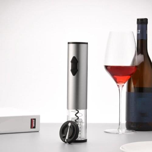 Automatic Bottle Opener Wine Opener Pourer Electric Wine Corkscrew with LED Light Tin Foil Cutter Red Wine Retain Freshness Tool