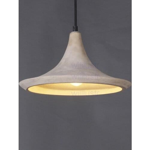 Willlustr concrete pendant light design nordic hanging lighting dinning room restaurant hotel natural cement suspension lamp