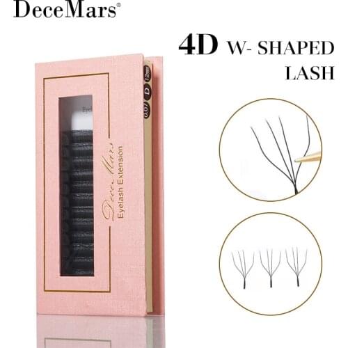DeceMars 4D - W Shaped Eyelash Extension (12line/Tray)