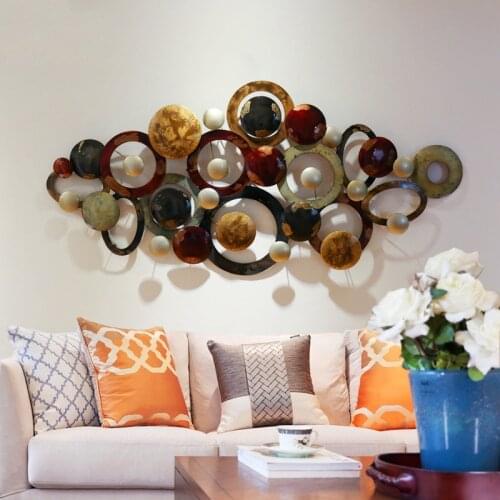 European Three-dimensional Wall Decoration Wrought Iron Wall Decorations Living Room Wall Hangings Wall Decorations