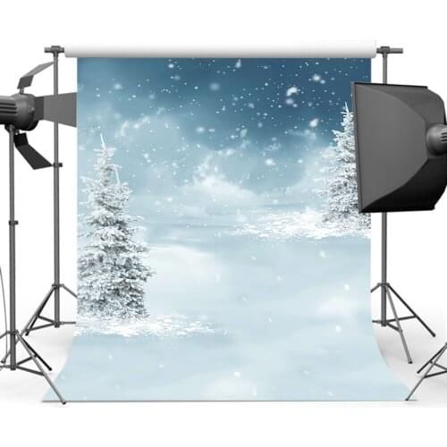 Mehofoto White Snow Background Backdrop for Photography Winter View Props for Photographic L-883