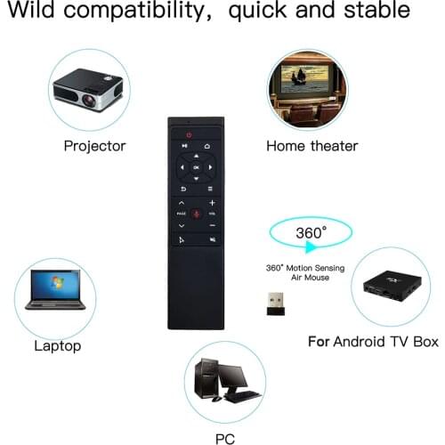 MT12 Voice Assistant Remote Control With 2.4G Air Mouse Gyro Sensing For Android TV Box H96 MAX HK1 TX6 A95X F1 PK G10 G20