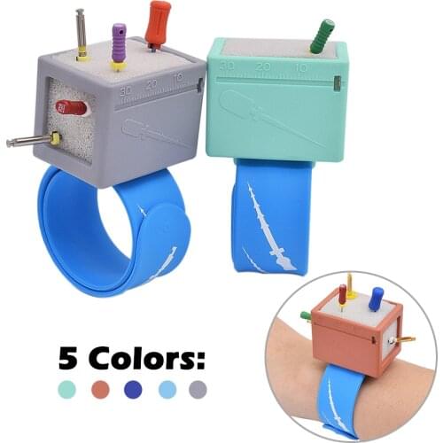 Colorful Dental Wristle Endo Cleaner Endodontic Files Measuring Holder Autoclavable Dentist Instrument