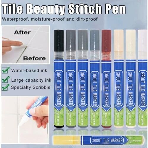 Grout Pen For Revives Restores Tile In Kitchen Shower Bathroom Waterproof Quick Drying D1