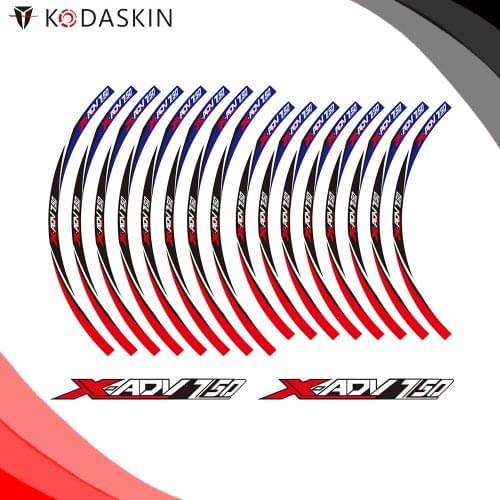 KODASKIN 2D Printing Wheel Rim Emblem Sticker Decal for HONDA X-ADV750