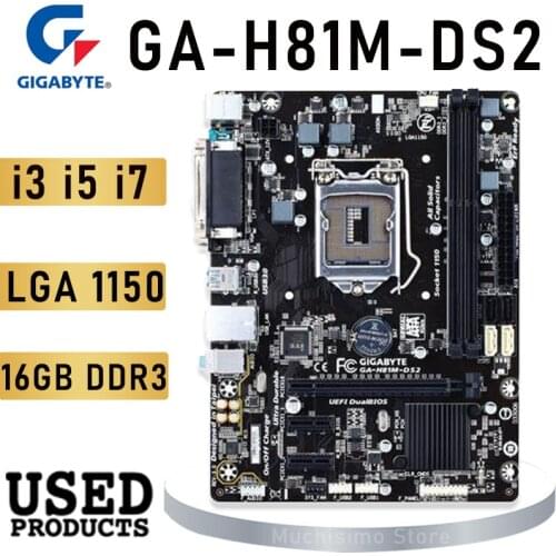 DDR3 Asus H81M-PLUS Motherboard LGA 1150 Core i7/i5/i3 16GB Intel H81 Original Desktop H81 Mainbaord 1150 DDR3