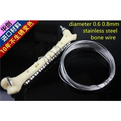 Medical small animal orthopedic instrument 317L Stainless steel binding wire animal bone fixation 0.6/0.8mm*20M Osteosynthesis