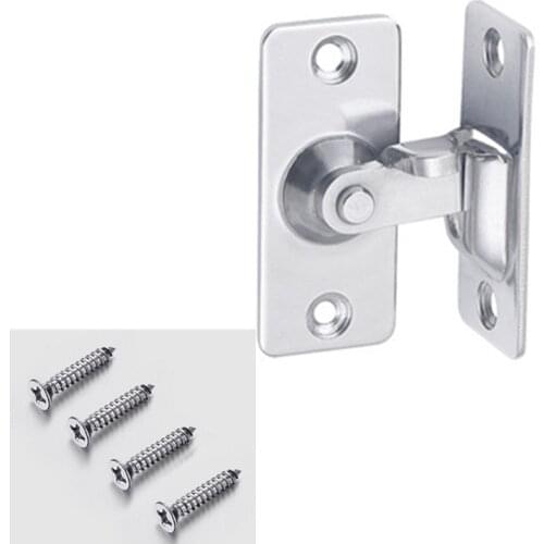 Mini 304 Stainless steel 90 degree Right angle buckle/hook lock/bolt,For sliding door,Surface mounting,Hardware Locks