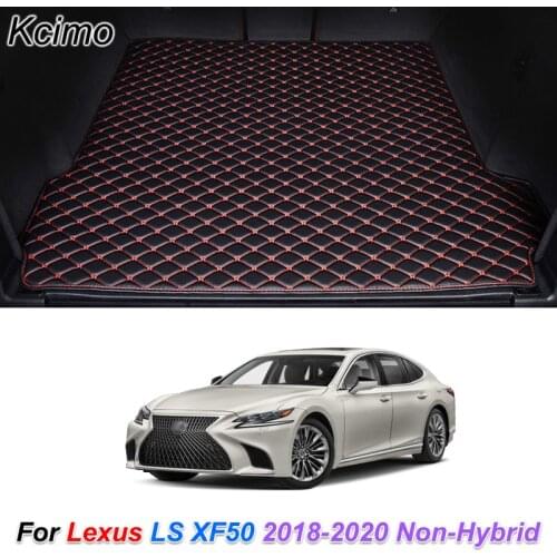 The Trunk Floor Leather Liner Car Trunk Mat Cargo Compartment Floor Carpet for Lexus LS XF50 2018-2020 Non-Hybrid