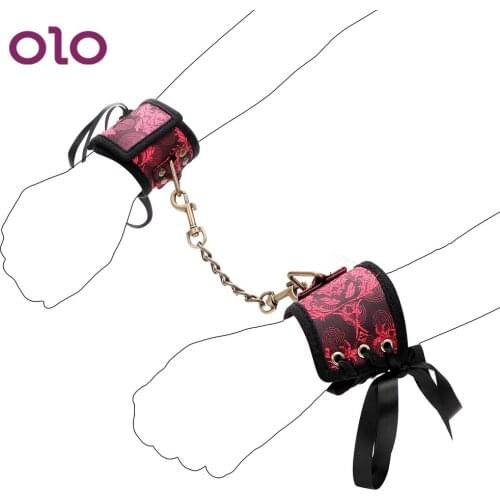 OLO Sexual Handcuffs Adult Games Lovers Bundling Games Sex Toys For Woman SM Bundling Chastity