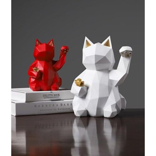 New Cool Cat Home Decoration Ornamental Resin Art Sculpture Figurines Decor Gift Decorative