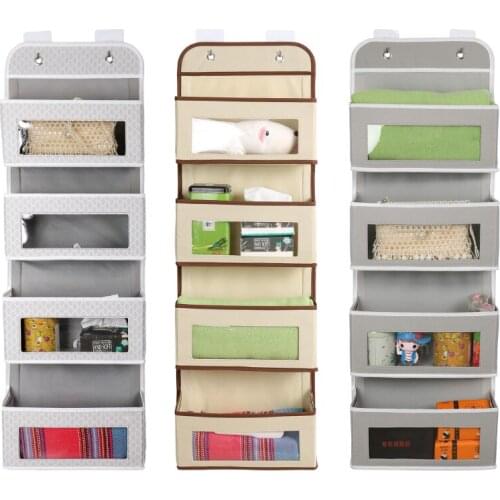 Hanging Organizer Bag Non-Woven Fabric Door Wall Hanging Storage Bag in Living Room Bedroom Kitchen for Toy Cosmetic Kitchenware