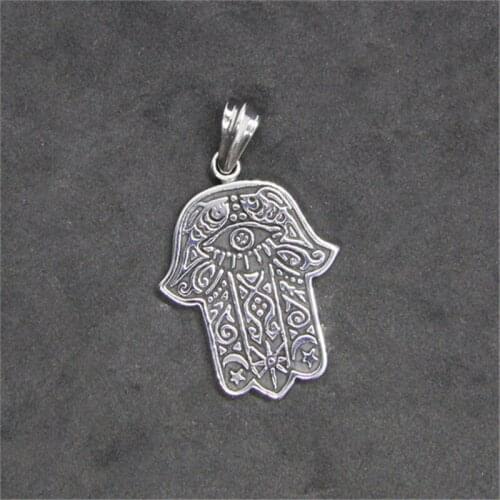 Rany&Roy Newest Palm Cool Pendant 316L Stainless Steel Band Party Hand Pendant