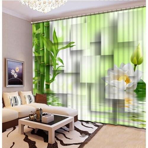 3D Blackout Curtains For Living room Bedding room bamboo curtains louts curtain