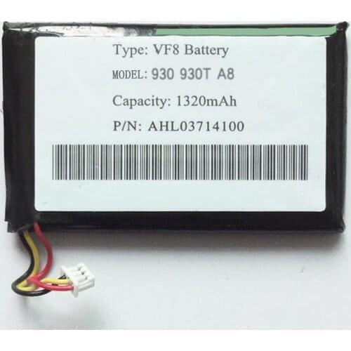 Replacement VF8 AHL03714100 3.7V 1320mAh Rechargeable li Polymer Battery For TOMTOM GPS G930 G930T A8 DVR E-book MP3 MP4 MP5